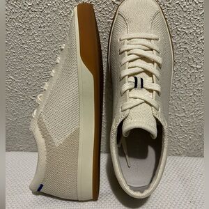 Rothy's The Lace Up Sneaker in Blonde Women’s US 8.5